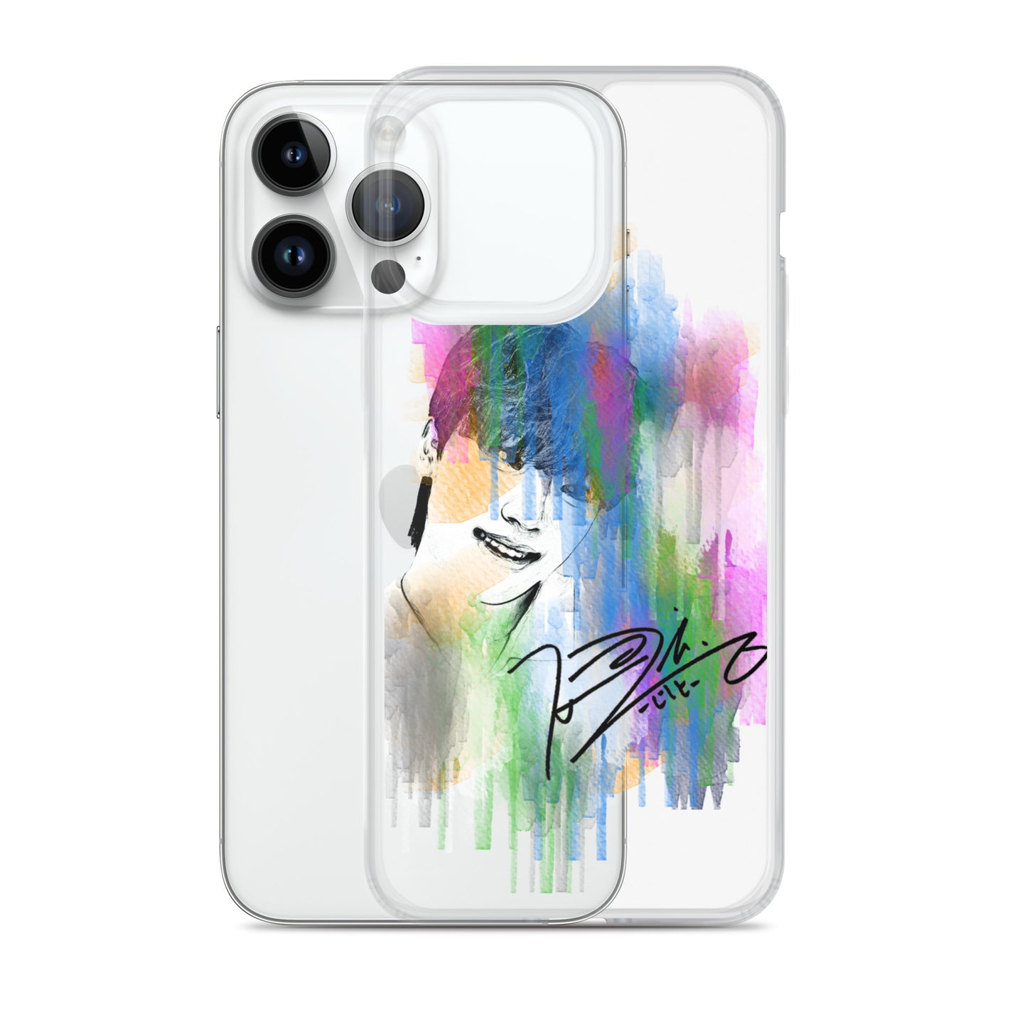 SEVENTEEN Dino, Lee Chan Waterpaint Portrait iPhone Case