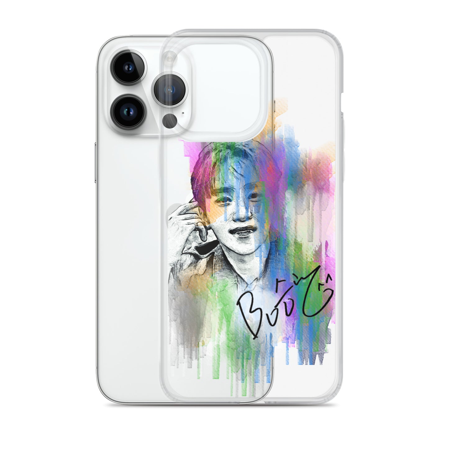 SEVENTEEN Seungkwan, Boo Seung-kwan Waterpaint Portrait iPhone Case