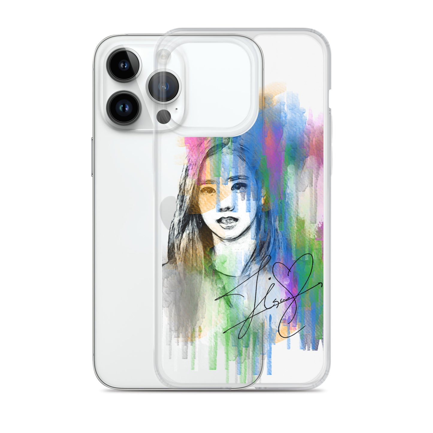 BLACKPINK Jisoo, Kim Jisoo Waterpaint Portrait iPhone Case - kpophow