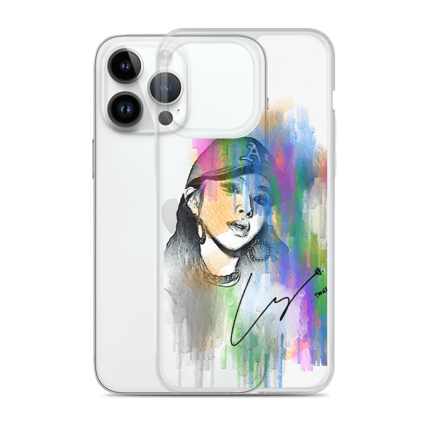 TWICE Chaeyoung, Son Chae-young Waterpaint Portrait iPhone Case