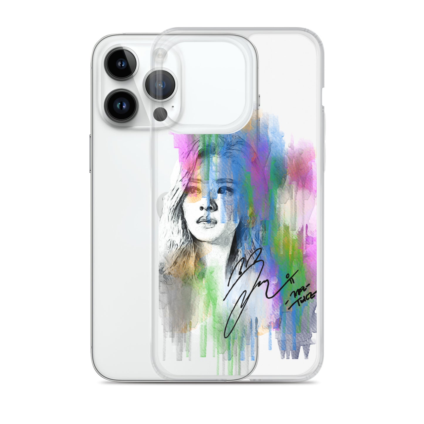 TWICE Jeongyeon, Yoo Jeong-yeon Waterpaint Portrait iPhone Case