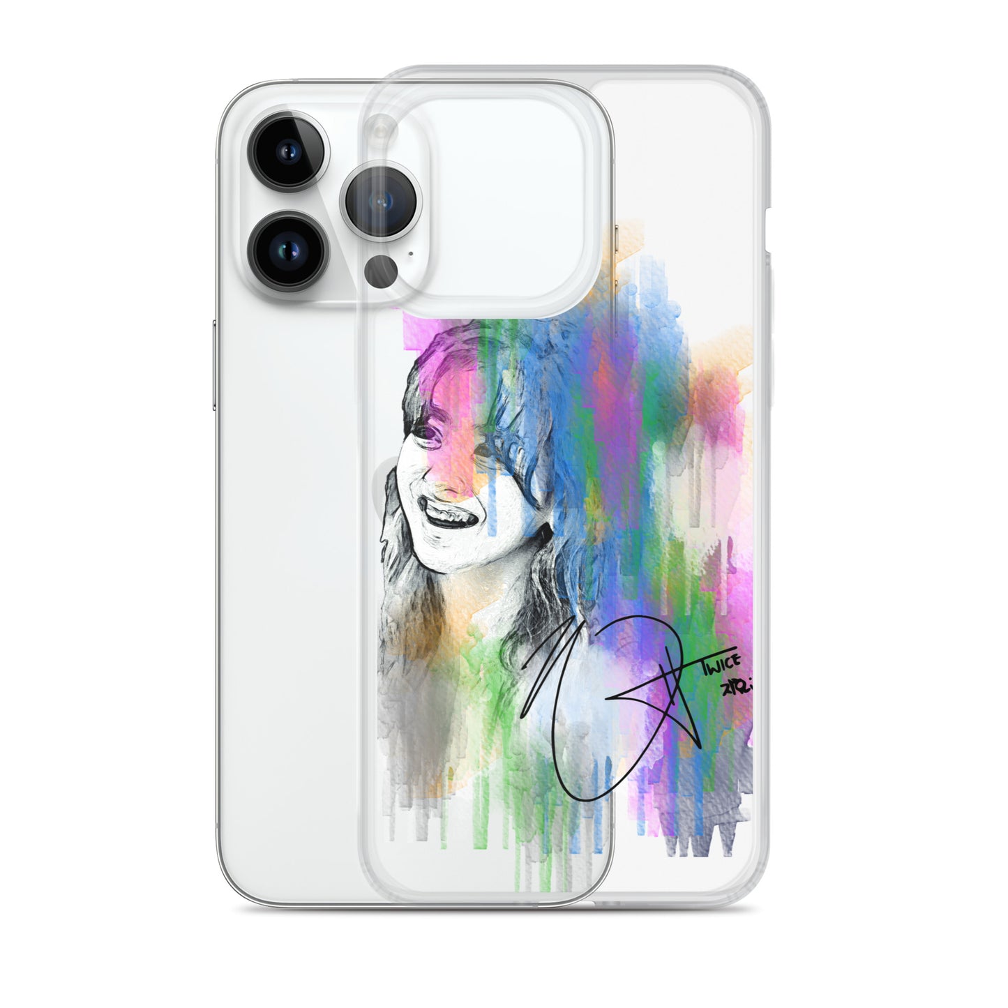 TWICE Jihyo, Park Ji-hyo Waterpaint Portrait iPhone Case