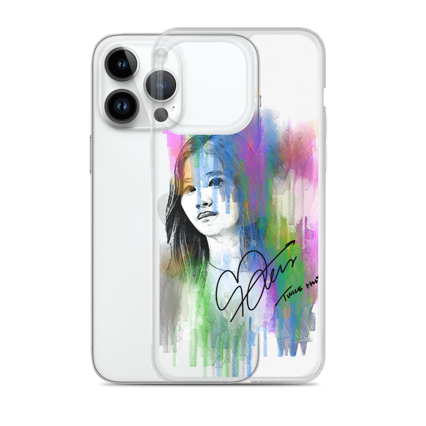 TWICE Sana, Minatozaki Sana Waterpaint Portrait iPhone Case