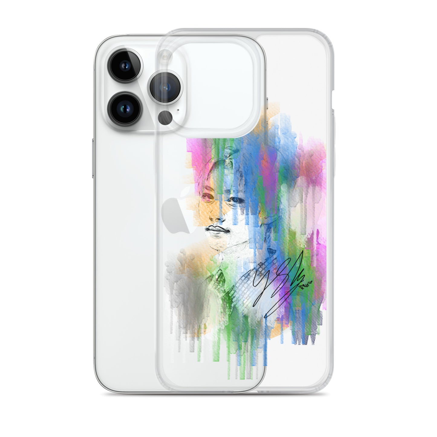 Stray Kids Felix, Lee Felix Waterpaint Portrait iPhone Case