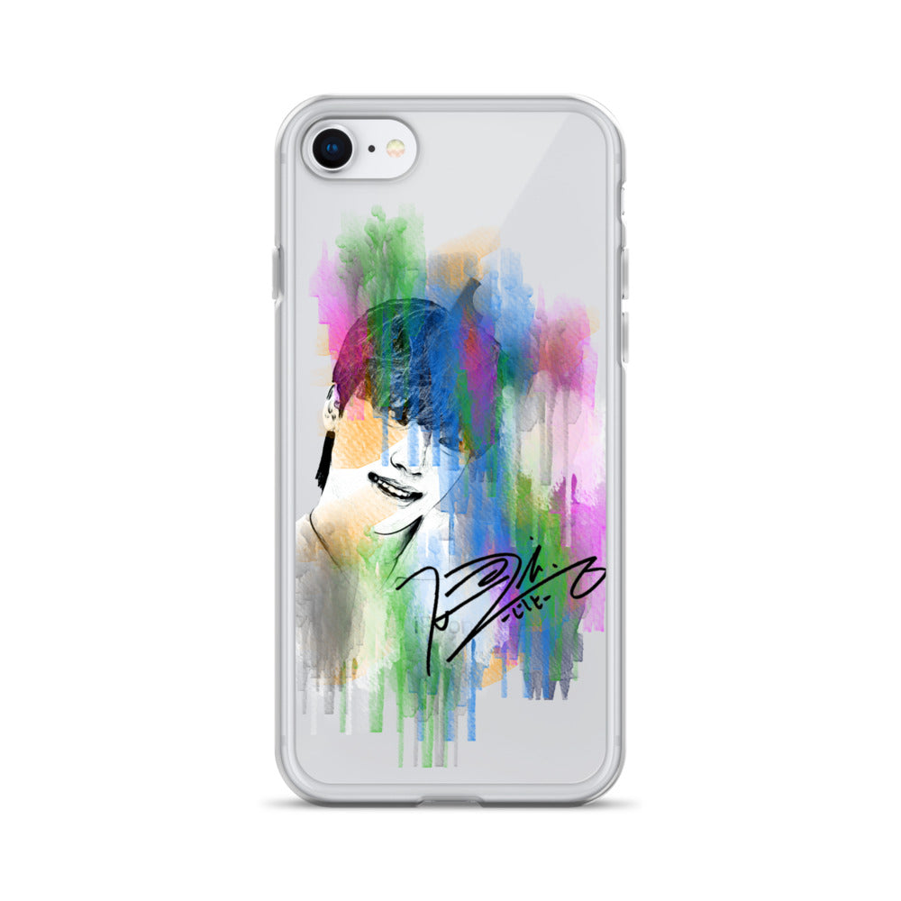 SEVENTEEN Dino, Lee Chan Waterpaint Portrait iPhone Case