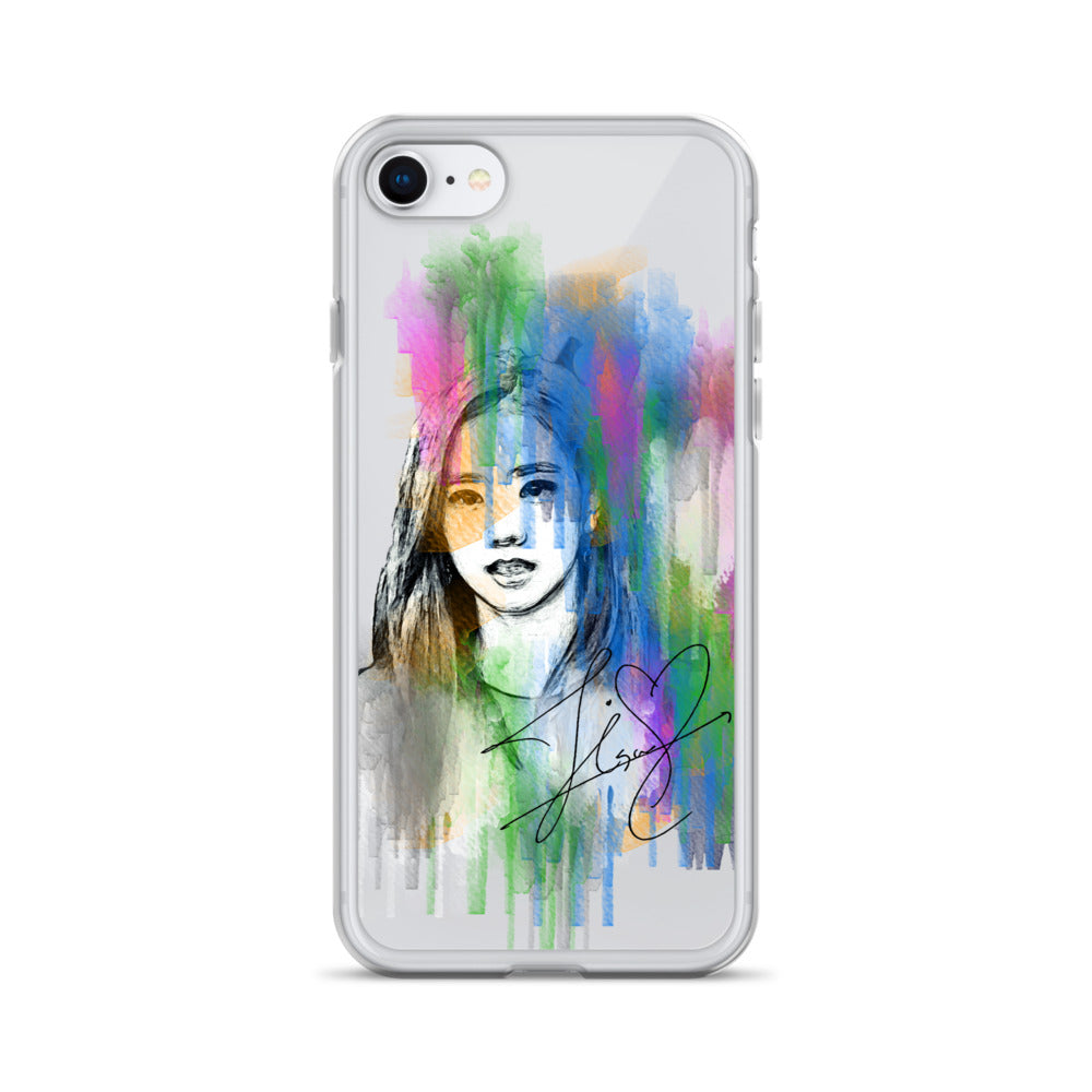 BLACKPINK Jisoo, Kim Jisoo Waterpaint Portrait iPhone Case - kpophow