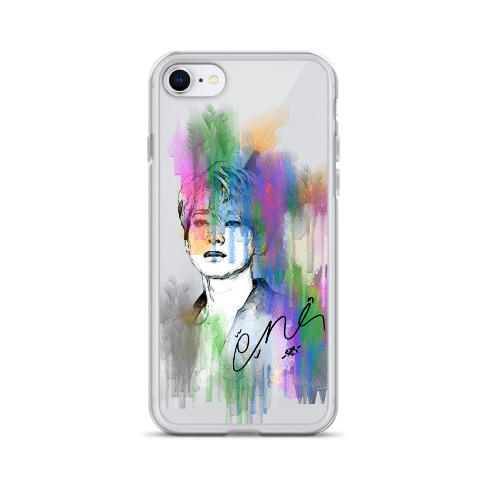 SEVENTEEN Wonwoo, Jeon Won-woo Waterpaint Portrait iPhone Case