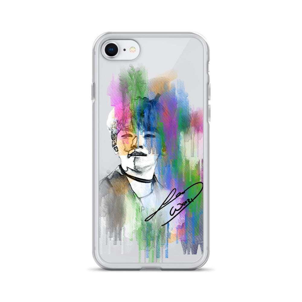 SEVENTEEN Woozi, Lee Ji-hoon Waterpaint Portrait iPhone Case