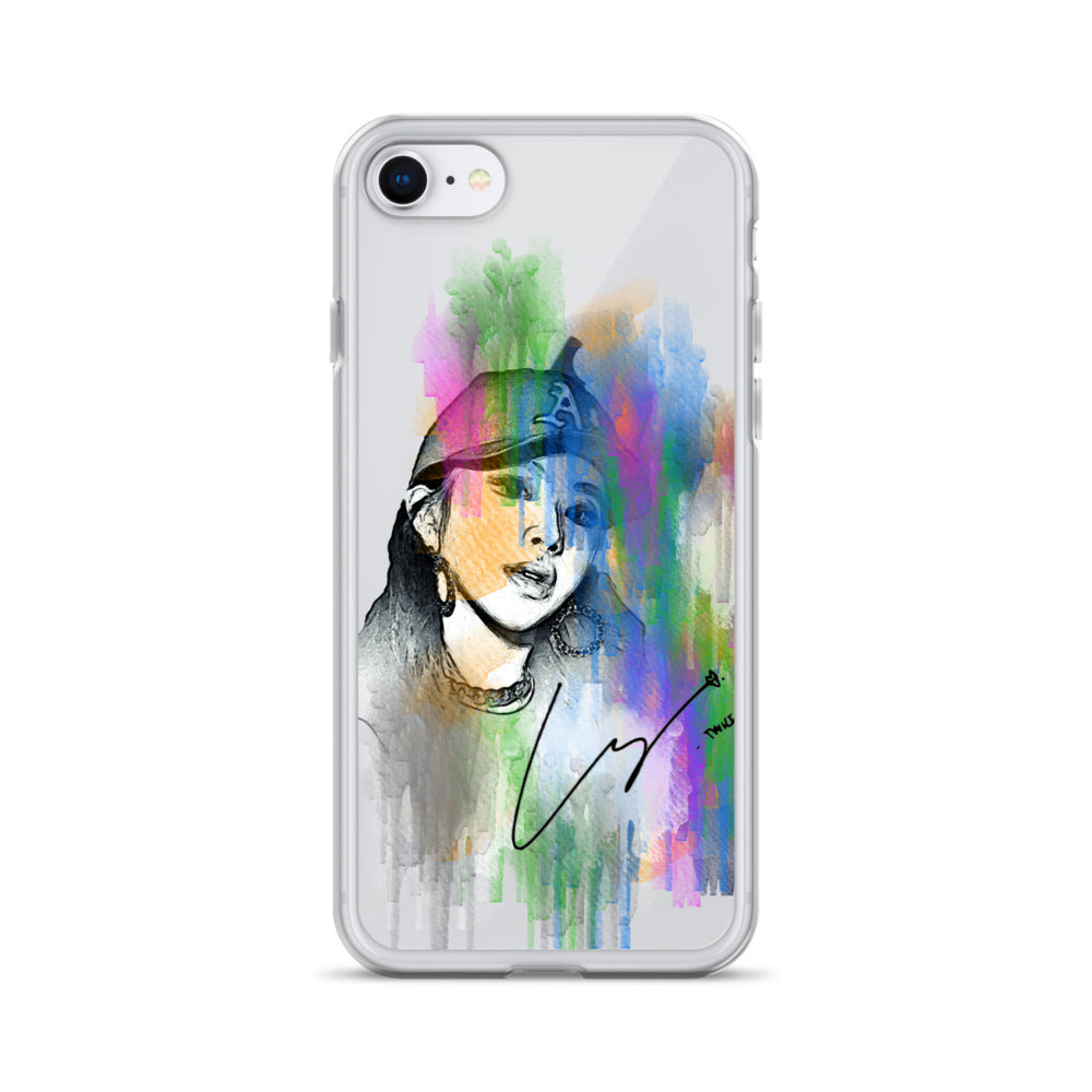 TWICE Chaeyoung, Son Chae-young Waterpaint Portrait iPhone Case