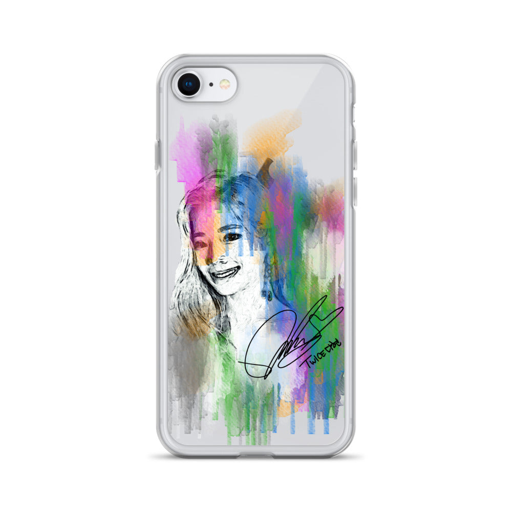 TWICE Dahyun, Kim Da Hyun Waterpaint Portrait iPhone Case