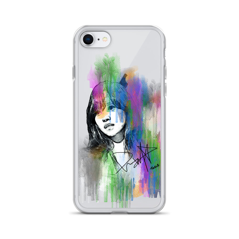 TWICE Mina, Mina Sharon Myoi Waterpaint Portrait iPhone Case