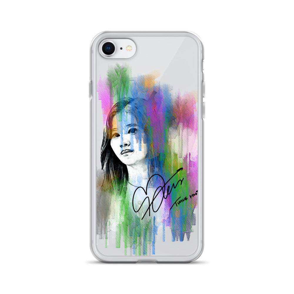 TWICE Sana, Minatozaki Sana Waterpaint Portrait iPhone Case