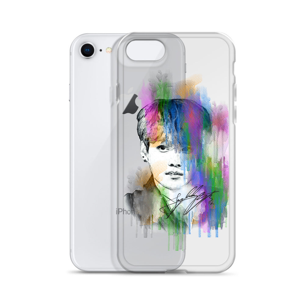 BTS Jungkook, Jeon Jung-kook Waterpaint portrait iPhone Case