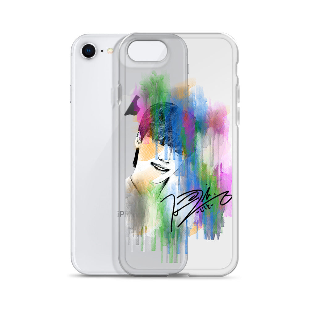 SEVENTEEN Dino, Lee Chan Waterpaint Portrait iPhone Case