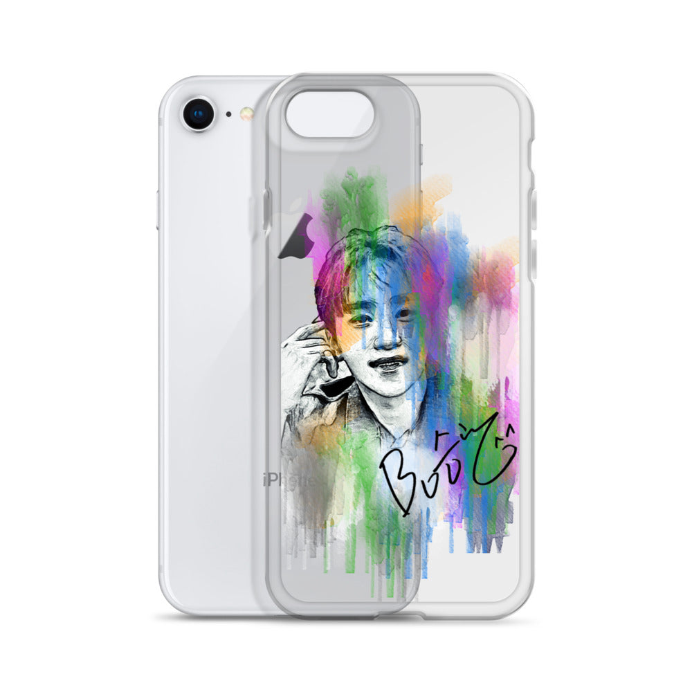 SEVENTEEN Seungkwan, Boo Seung-kwan Waterpaint Portrait iPhone Case