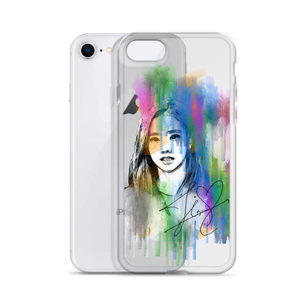 BLACKPINK Jisoo, Kim Jisoo Waterpaint Portrait iPhone Case - kpophow