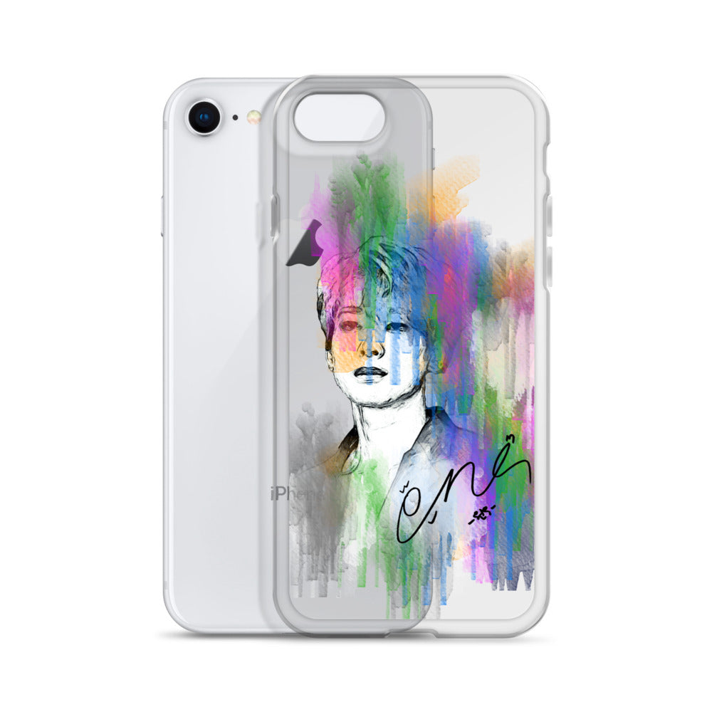 SEVENTEEN Wonwoo, Jeon Won-woo Waterpaint Portrait iPhone Case