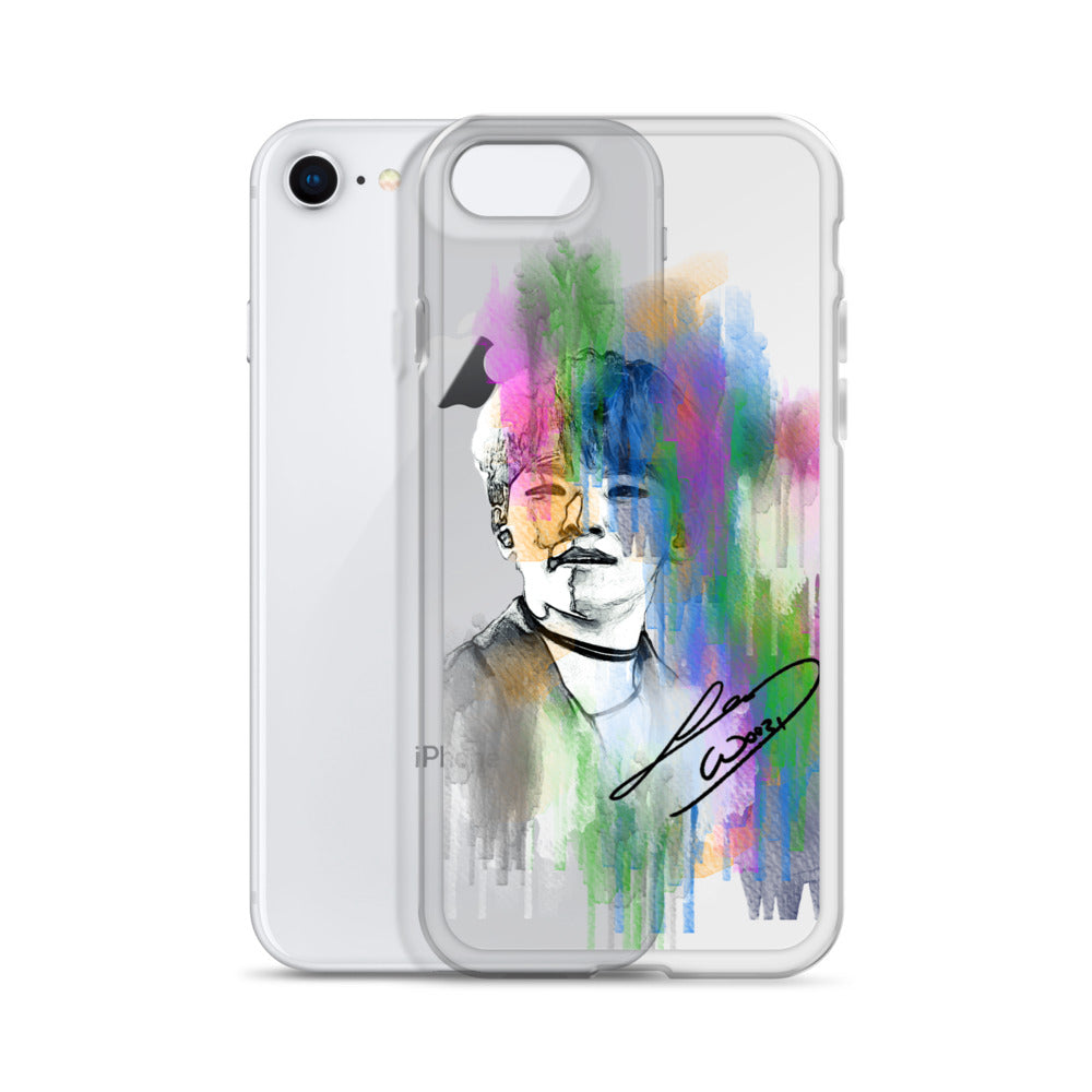 SEVENTEEN Woozi, Lee Ji-hoon Waterpaint Portrait iPhone Case