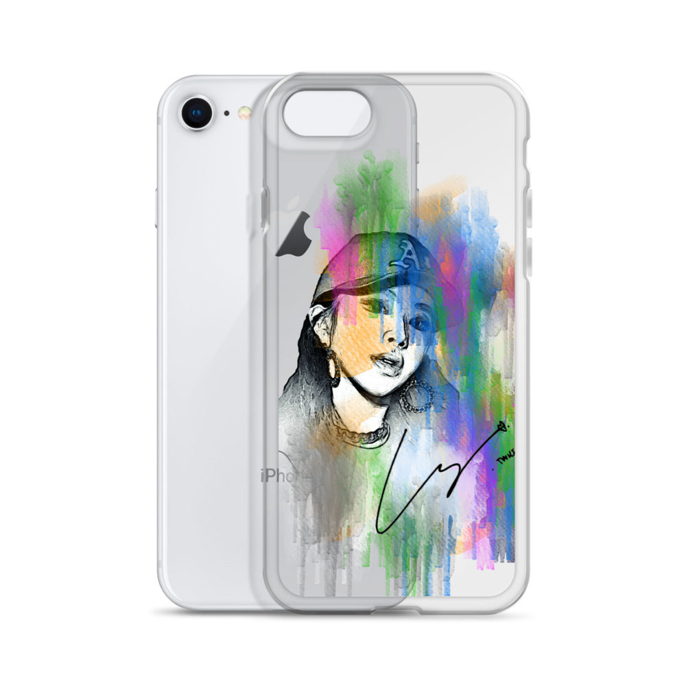 TWICE Chaeyoung, Son Chae-young Waterpaint Portrait iPhone Case