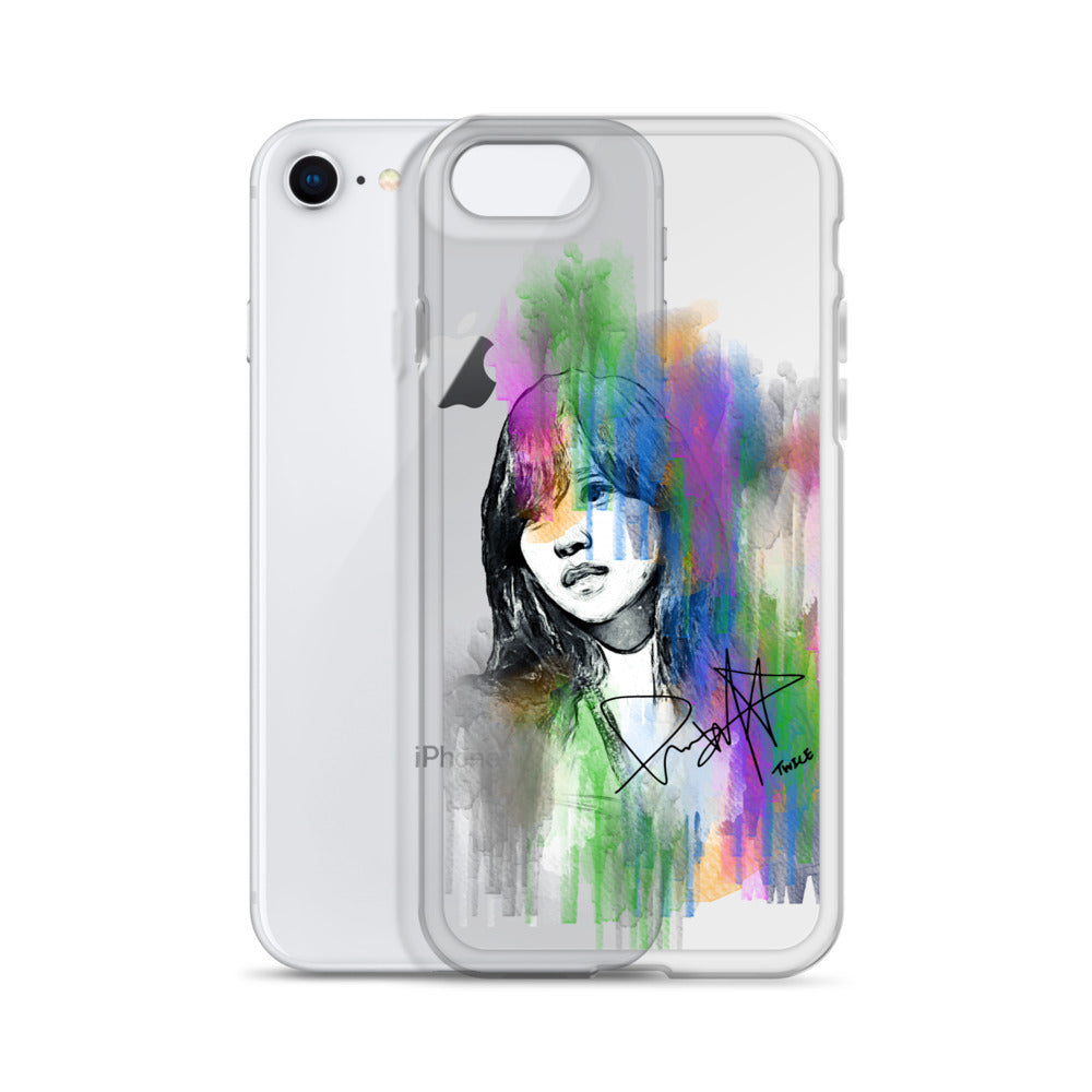 TWICE Mina, Mina Sharon Myoi Waterpaint Portrait iPhone Case