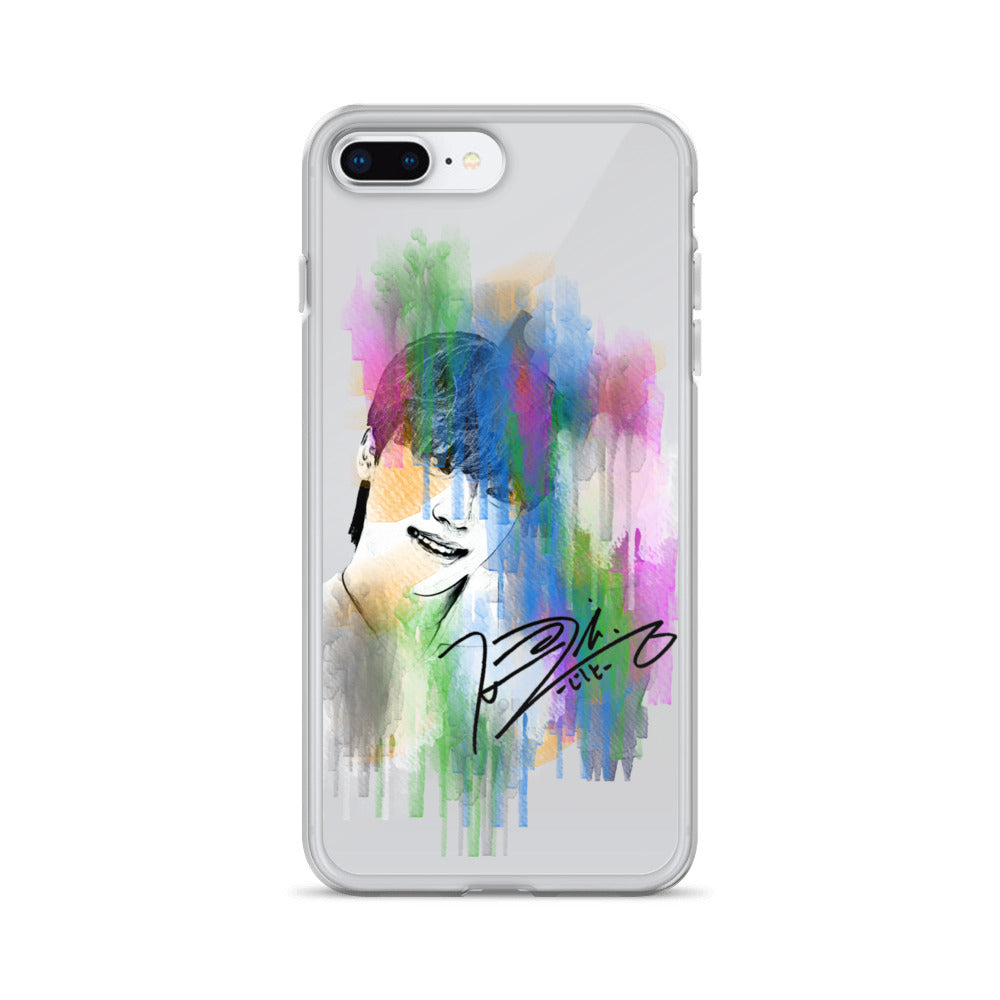 SEVENTEEN Dino, Lee Chan Waterpaint Portrait iPhone Case