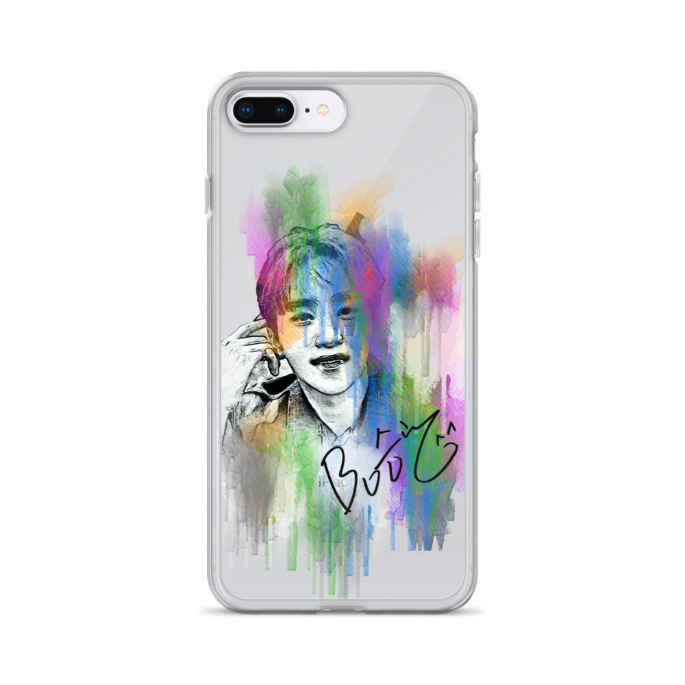 SEVENTEEN Seungkwan, Boo Seung-kwan Waterpaint Portrait iPhone Case