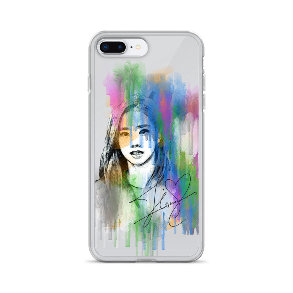 BLACKPINK Jisoo, Kim Jisoo Waterpaint Portrait iPhone Case - kpophow