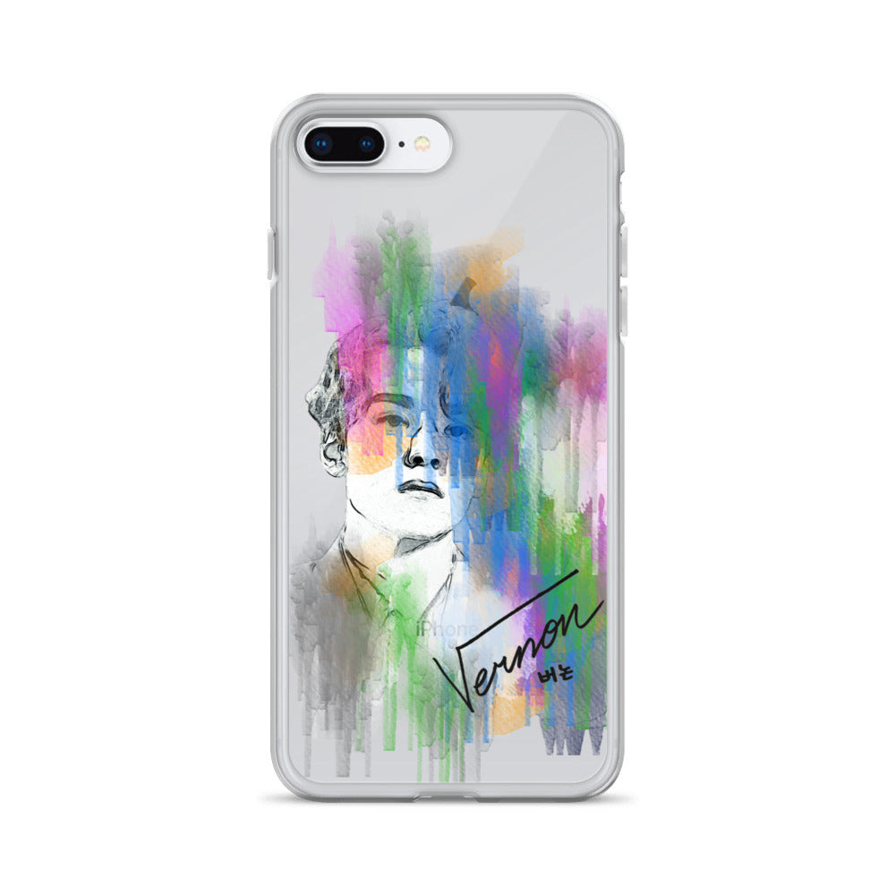 SEVENTEEN Vernon, Hansol Vernon Chwe Waterpaint Portrait iPhone Case