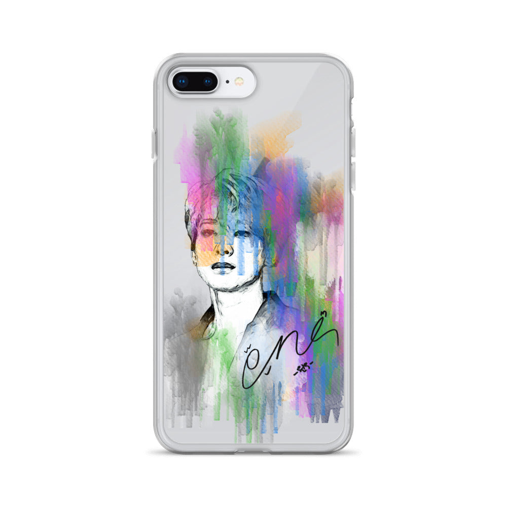 SEVENTEEN Wonwoo, Jeon Won-woo Waterpaint Portrait iPhone Case