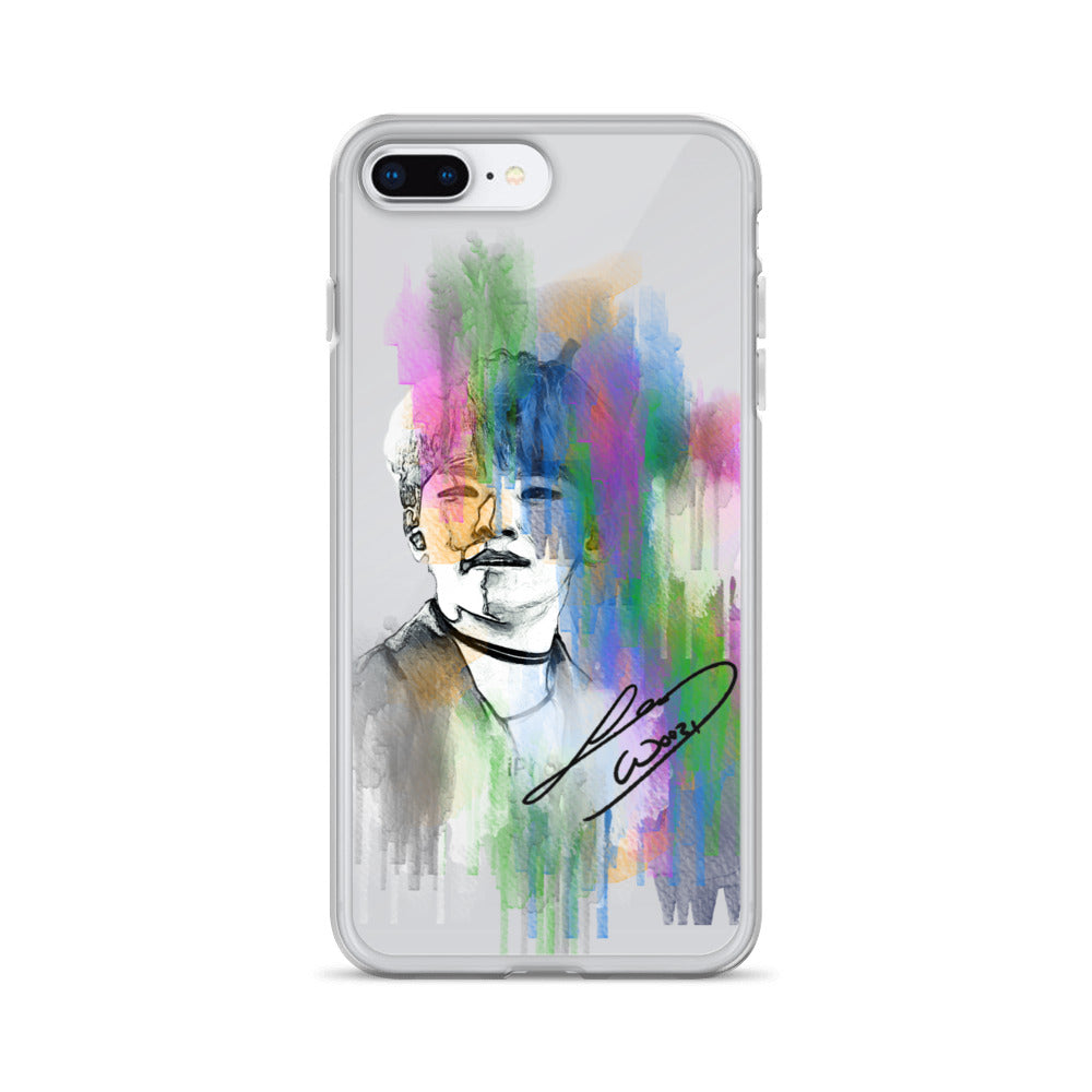 SEVENTEEN Woozi, Lee Ji-hoon Waterpaint Portrait iPhone Case