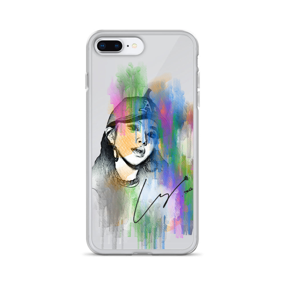 TWICE Chaeyoung, Son Chae-young Waterpaint Portrait iPhone Case