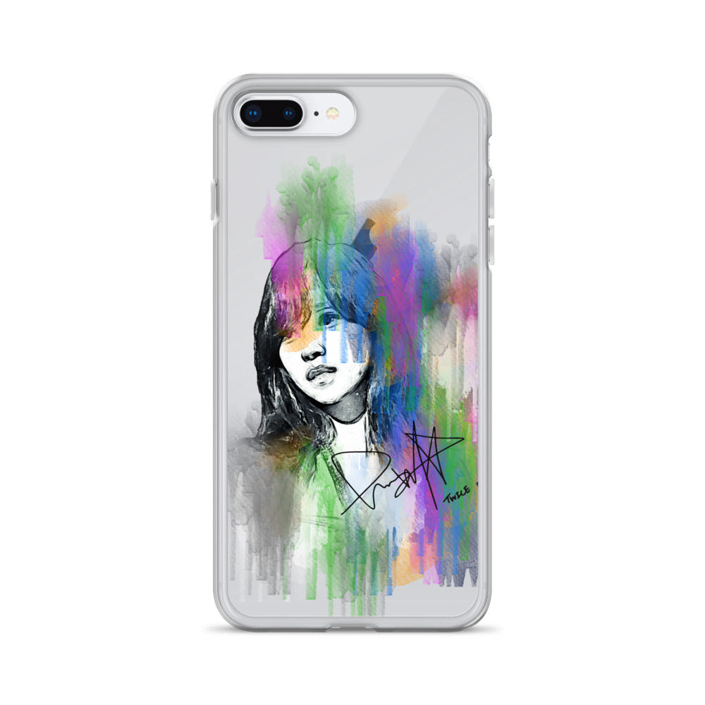 TWICE Mina, Mina Sharon Myoi Waterpaint Portrait iPhone Case