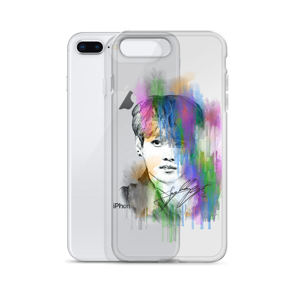 BTS Jungkook, Jeon Jung-kook Waterpaint portrait iPhone Case