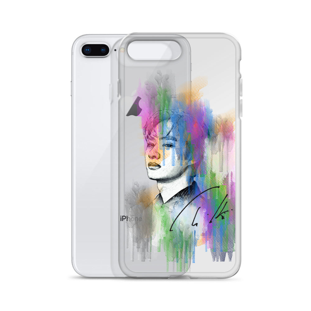 SEVENTEEN Jun, Wen Junhui Waterpaint Portrait iPhone Case