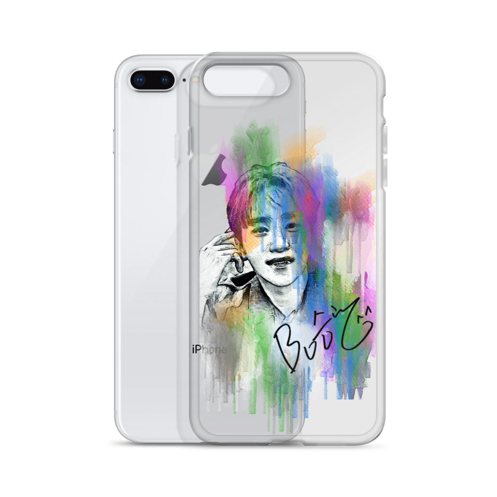 SEVENTEEN Seungkwan, Boo Seung-kwan Waterpaint Portrait iPhone Case