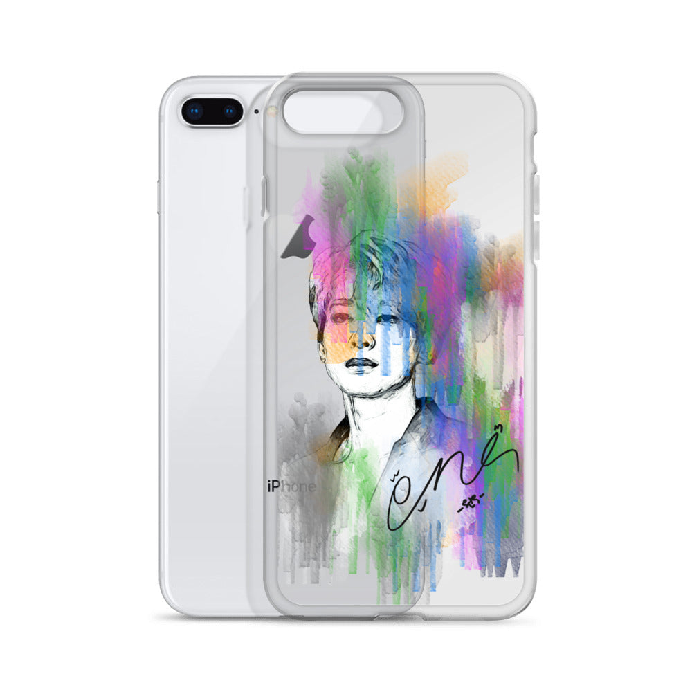 SEVENTEEN Wonwoo, Jeon Won-woo Waterpaint Portrait iPhone Case