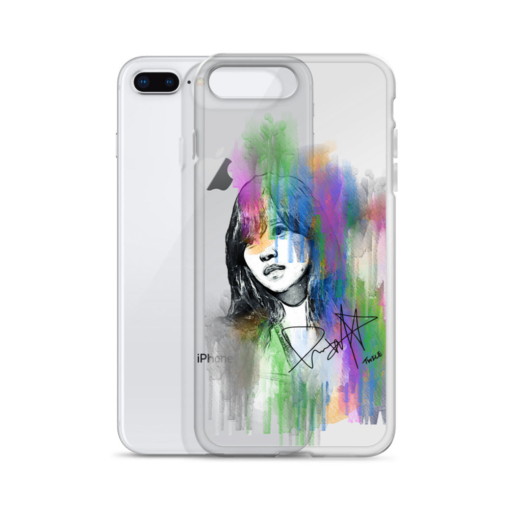 TWICE Mina, Mina Sharon Myoi Waterpaint Portrait iPhone Case