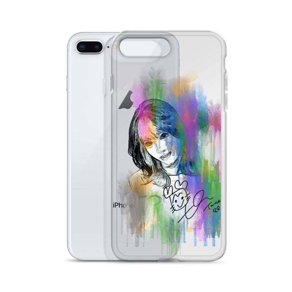 TWICE Momo, Hirai Momo Waterpaint Portrait iPhone Case