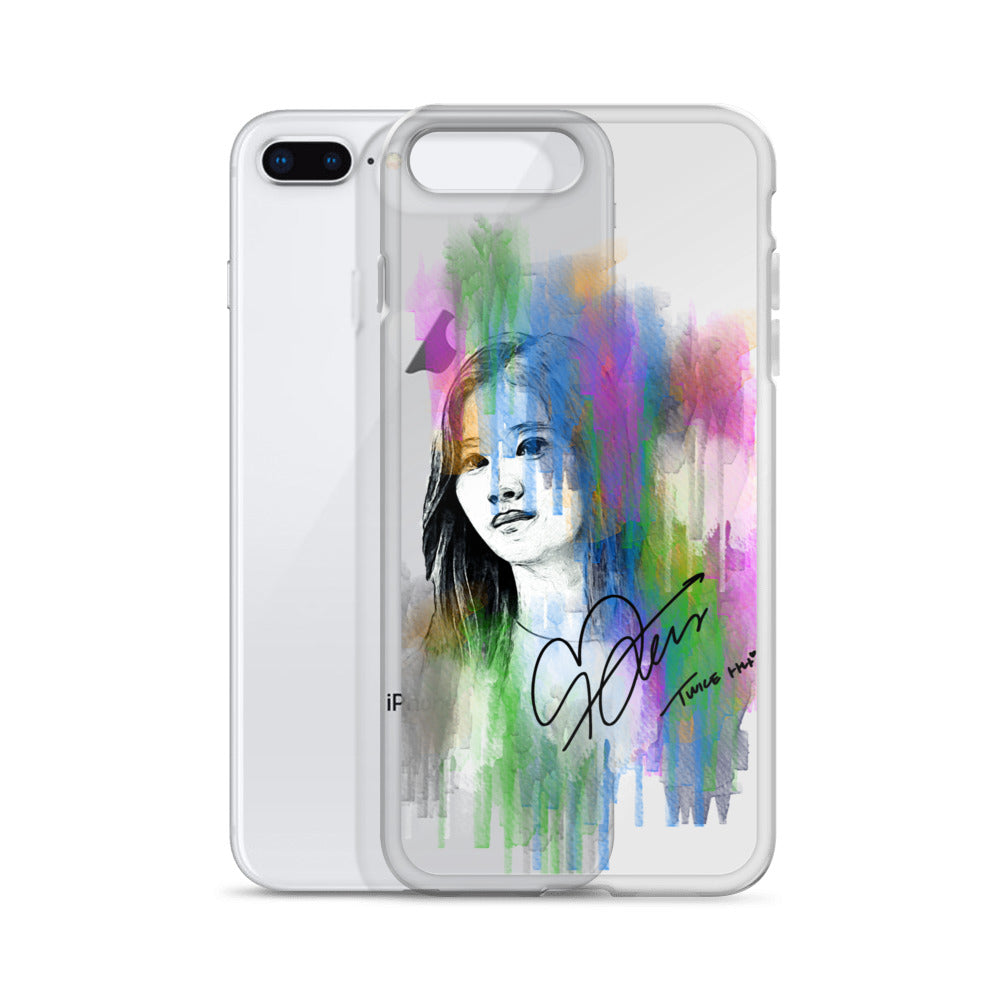 TWICE Sana, Minatozaki Sana Waterpaint Portrait iPhone Case