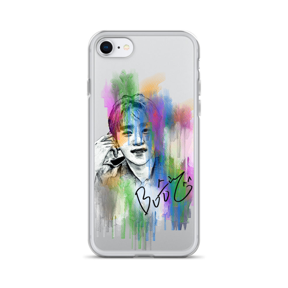 SEVENTEEN Seungkwan, Boo Seung-kwan Waterpaint Portrait iPhone Case