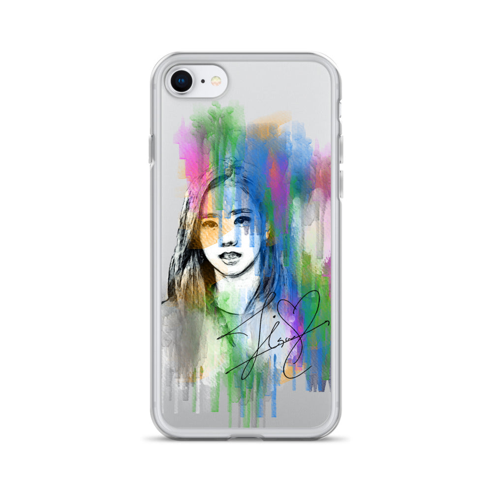 BLACKPINK Jisoo, Kim Jisoo Waterpaint Portrait iPhone Case - kpophow