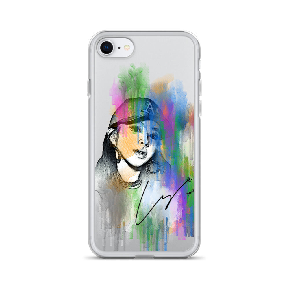 TWICE Chaeyoung, Son Chae-young Waterpaint Portrait iPhone Case