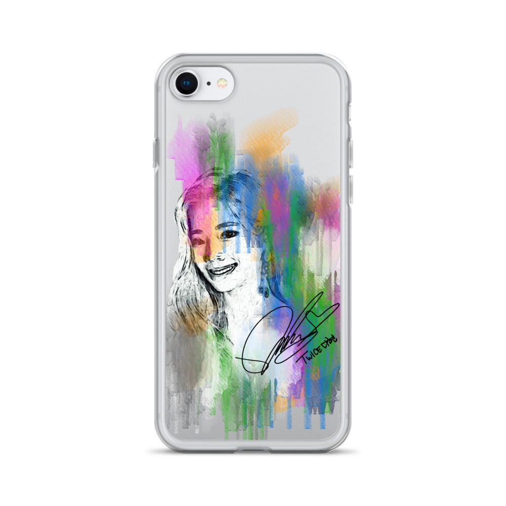 TWICE Dahyun, Kim Da Hyun Waterpaint Portrait iPhone Case