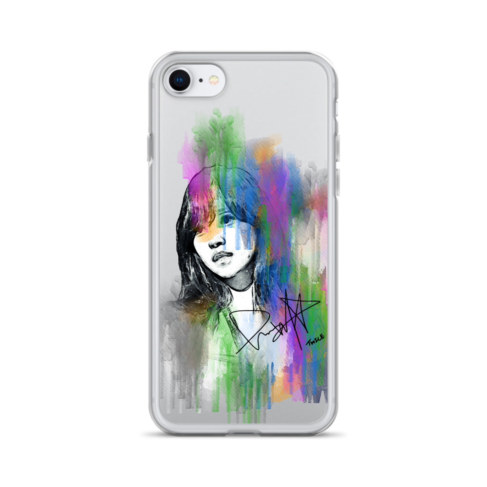 TWICE Mina, Mina Sharon Myoi Waterpaint Portrait iPhone Case