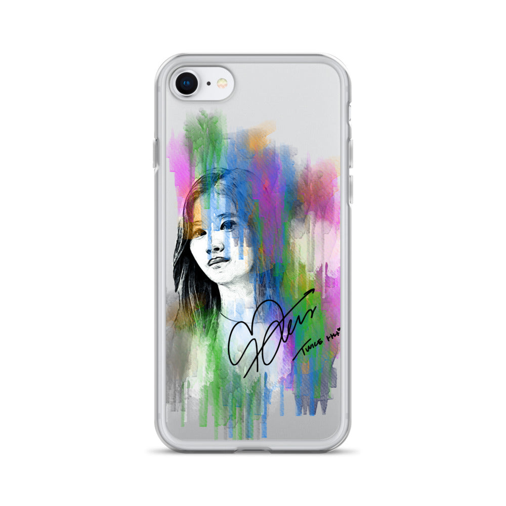 TWICE Sana, Minatozaki Sana Waterpaint Portrait iPhone Case