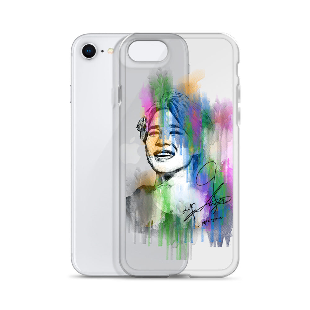 BTS Jimin, Park Ji-min Waterpaint portrait iPhone Case