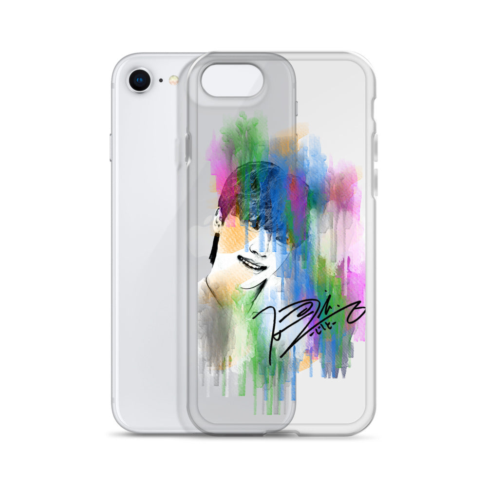 SEVENTEEN Dino, Lee Chan Waterpaint Portrait iPhone Case