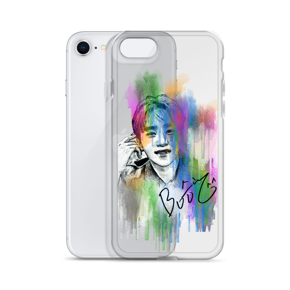 SEVENTEEN Seungkwan, Boo Seung-kwan Waterpaint Portrait iPhone Case