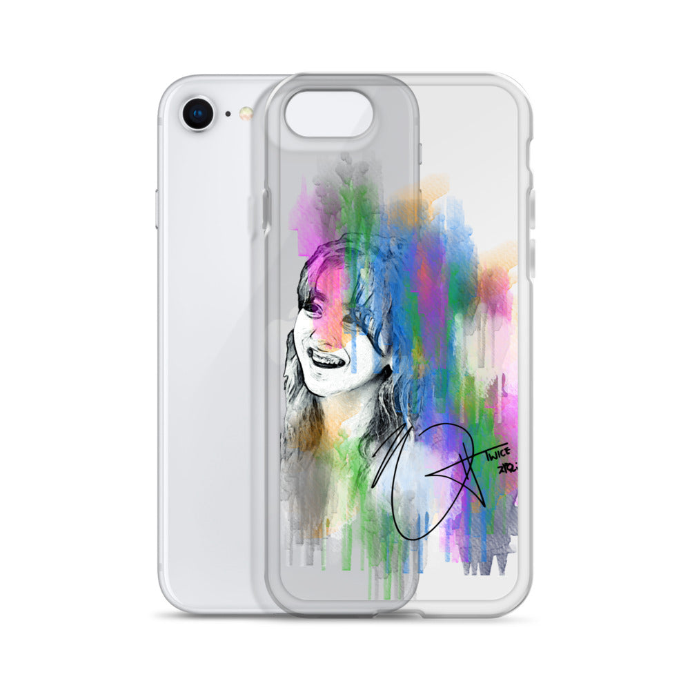 TWICE Jihyo, Park Ji-hyo Waterpaint Portrait iPhone Case