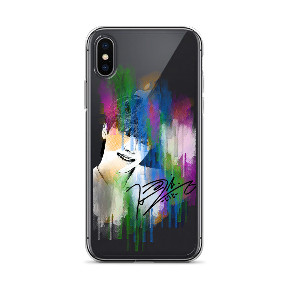 SEVENTEEN Dino, Lee Chan Waterpaint Portrait iPhone Case